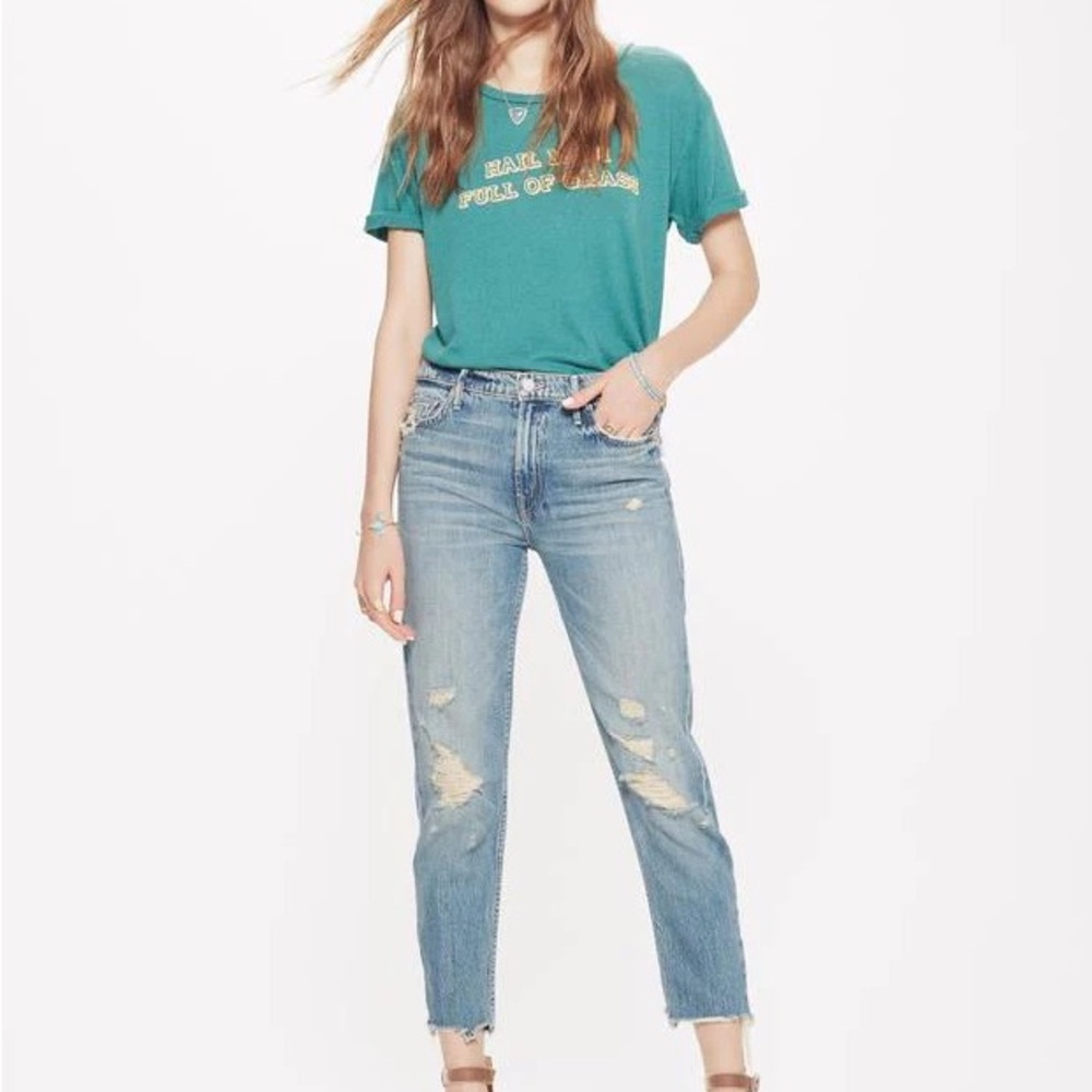 Mother denim distressed jeans size 24